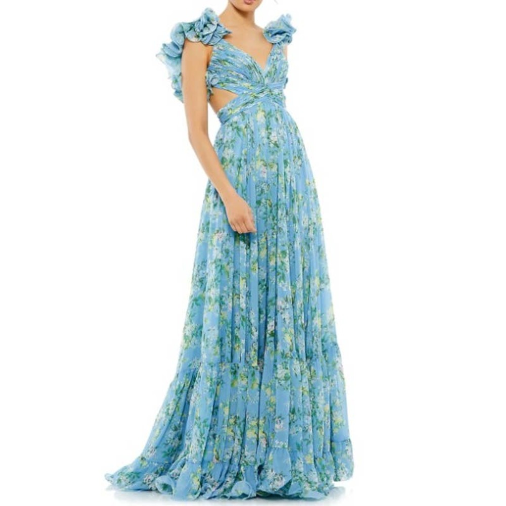 MacDuggal Floral Gown (67803) Women's 4 NWT (flawed)